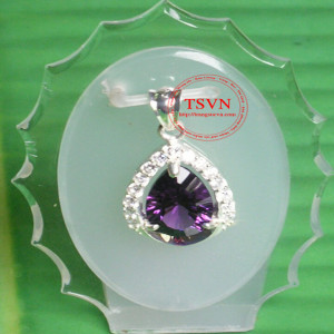 Mặt dây gắn đá Thạch Anh Tím