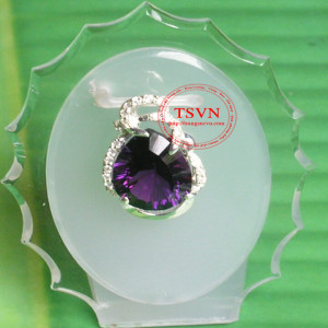 Mặt dây gắn đá Thạch Anh 15