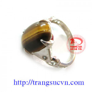 Nhẫn đá mắt hổ