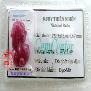 Tỳ hưu ruby tự nhiên