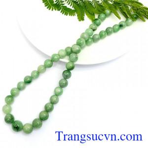 Chuỗi vòng cổ ngọc cẩm thạch sang trọng là sản phẩm ngọc cẩm thạch thiên nhiên