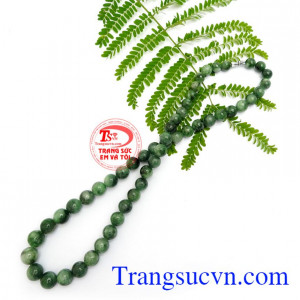 Chuỗi vòng cổ ngọc cẩm thạch thiên nhiên, món quà ý nghĩa dành tặng các bà, các mẹ