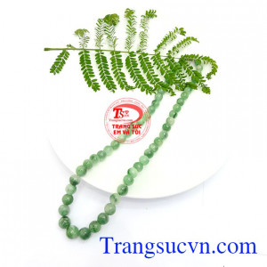 Chuỗi cổ jadeite thiên nhiên có giấy kiểm định, giao hàng nhanh trên toàn quốc