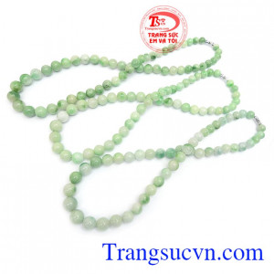 Chuỗi cổ ngọc cẩm thạch thiên nhiên