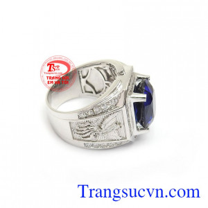 Nhẫn vàng trắng nam thời trang là sản phẩm nhẫn nam đẹp sang trọng, thanh lịch