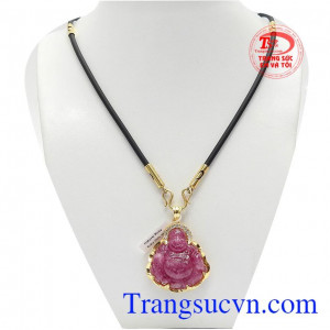 Bộ trang sức ruby phật di lặc 