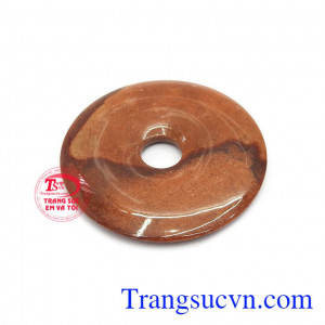 Mặt đồng xu ngọc huyết đẹp