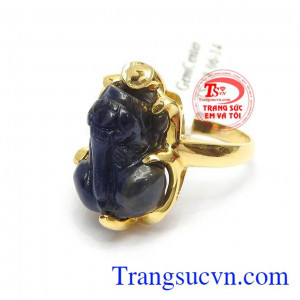 Nhẫn nữ Tỳ hưu vàng 14k sang trọng, quý phái