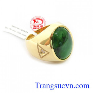Nhẫn nam ngọc cẩm thạch cao cấp bảo hành 12 tháng, giao hàng nhanh trên toàn quốc