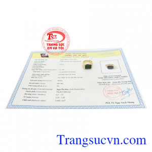 Giấy kiểm định đá quý từ trung tâm ngọc học