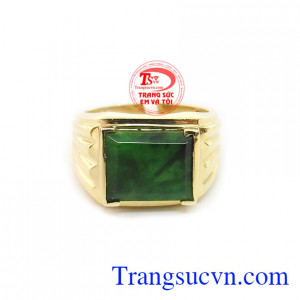 Nhẫn nam ngọc tinh tế bảo hành 12 tháng, giao hàng nhanh trên toàn quốc