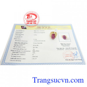 Giấy kiểm định đá quý từ trung tâm ngọc học