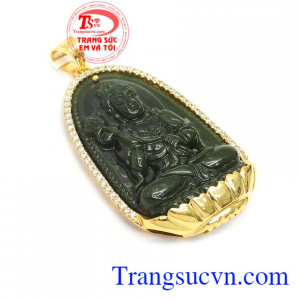 Ngọc nephrite màu xanh lục tốt cho người mệnh mộc và hỏa.