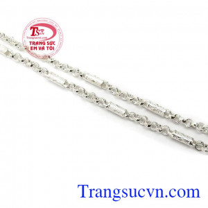 Dây Chuyền Bạc Nam Lịch Lãm kiểu dáng đẹp, chất lượng cao