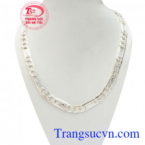 Dây Chuyền Bạc Đẹp Đẳng Cấp kiểu dáng mới lạ, độc đáo, dây chuyền nam chất lượng cao.