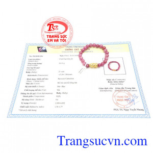 Giấy kiểm định đá quý từ trung tâm ngọc học