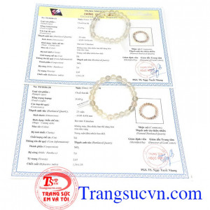 Giấy kiểm định đá quý từ trung tâm ngọc học