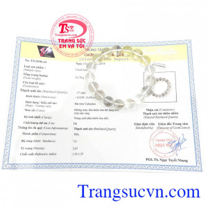 Giấy kiểm định đá quý từ trung tâm ngọc học