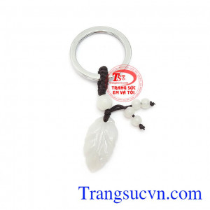 Móc treo lá ngọc cẩm thạch