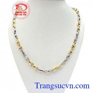 Dây Chuyền Ý 18k Sang Trọng, dây chuyền nam nhập khẩu nguyên chiếc bền đẹp, chất lượng