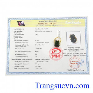Nhẫn tỳ hưu được kiểm định đá quý