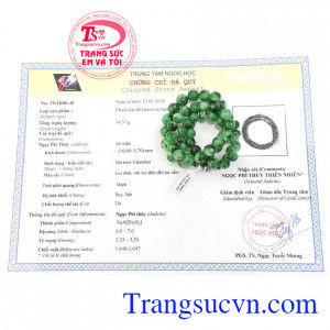 Giấy kiểm định đá quý từ trung tâm ngọc học