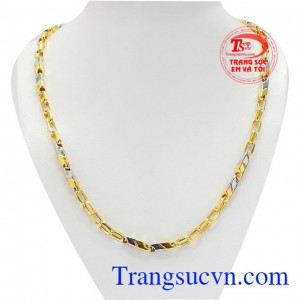 Dây chuyền nam tính vàng tây 10k