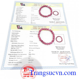 Giấy kiểm định đá quý từ trung tâm ngọc học