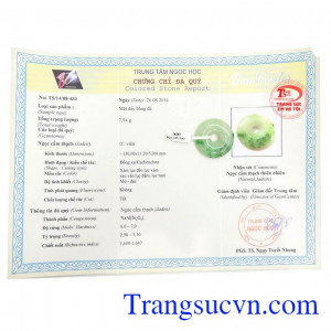 Mặt ngọc cẩm thạch đồng xu may mắn