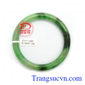 Vòng bản tròn kèm giấy kiểm định ngọc thiên nhiên màu sắc đẹp, chất lượng cao