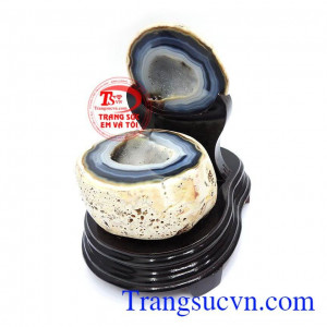 Tụ Bát Bảo Đại Cát mã não thiên nhiên