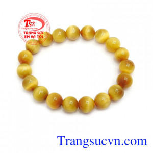 Chuỗi tay đá mắt hổ cao cấp hợp mệnh với người mệnh kim và mệnh thổ