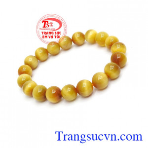Chuỗi tay đá mắt hổ cao cấp