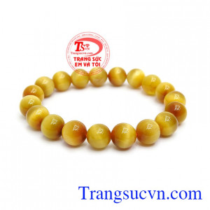 Chuỗi tay đá mắt hổ cao cấp là sản phẩm đẹp, không có vết. Đá mắt hổ đẹp, sáng bóng đem lại nhiều may mắn trong cuộc sống