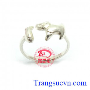 Nhẫn Nữ Bạc thời trang phong cách