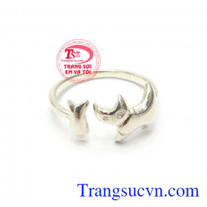Nhẫn Bạc Nữ Độc Đáo