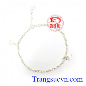 Lắc Chân Bạc Dịu Dàng tinh tế