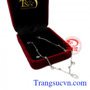 Lắc chân vàng 10k nhập khẩu bền đẹp, sang trọng