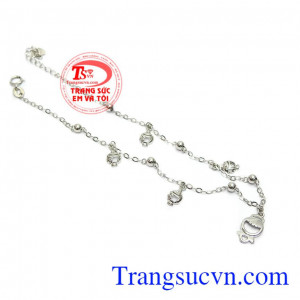 Lắc chân vàng sang trọng quý phái