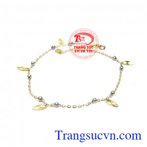 Lắc Chân Vàng 10k Sang Trọng nhập khẩu với kiểu dáng độc đáo, tinh xảo, tôn lên nét cá tính, sang trọng và phong cách riêng cho phái đẹp