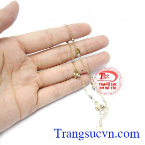 Lắc Chân Vàng 10k Sang Trọng nhập khẩu cao cấp
