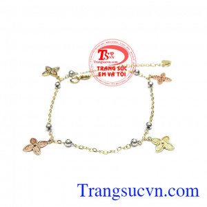 Lắc chân nữ sang trọng, quý phái