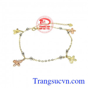 Lắc Chân Vàng Tây Tinh Tế kiểu dáng đẹp, chất lượng cao, phù hợp nhiều phong cách thời trang khác nhau, mang đến sự nhẹ nhàng, tinh tế và sang trọng cho phái đẹp