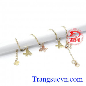 Lắc chân vàng 10k thời trang