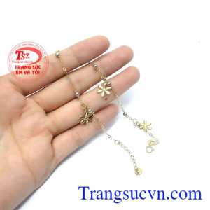 Lắc chân mẫu mã mới lạ, tinh xảo độc đáo