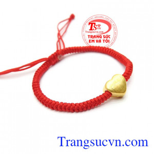 ây tết charm bạc trái tim phong các trẻ trung, mới mẻ