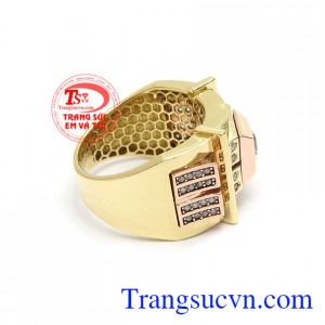 Nhẫn nam mạnh mẽ vàng 18k thương hiệu Em và Tôi uy tín, chất lượng, chế tác theo yêu cầu