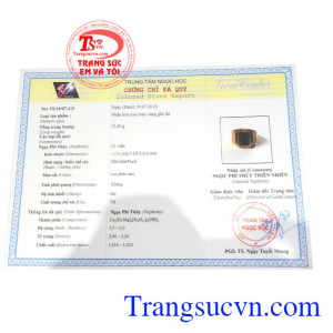 Giấy kiểm định đá quý từ trung tâm ngọc học