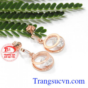 Hoa tai vàng hồng