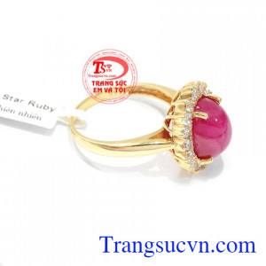 Ruby sao thiên nhiên mang lại nhiều may mắn cho người mệnh hỏa và mệnh thổ